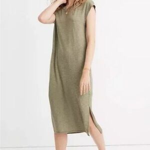 Madewell Olive Midi Dress XS